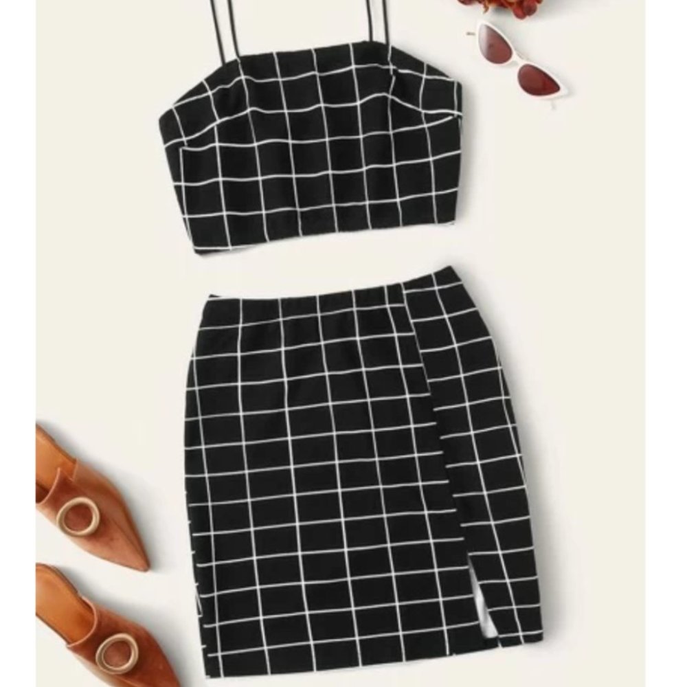 Top + Bodycon Skirt Set